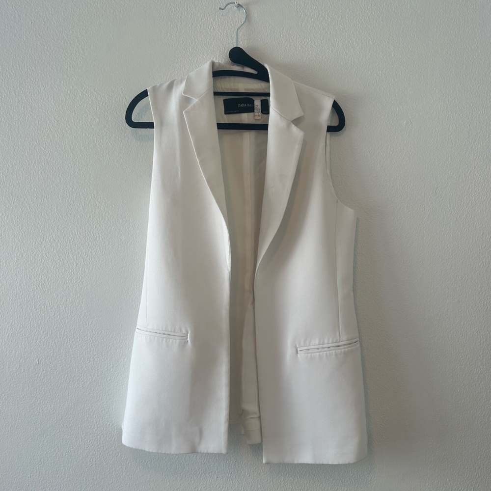 Zara Women's Elegant White Vest